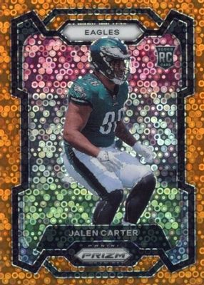 Jalen Carter 2023 Panini Plates & Patches Double Coverage Swatch RC 21/25  #DC-7