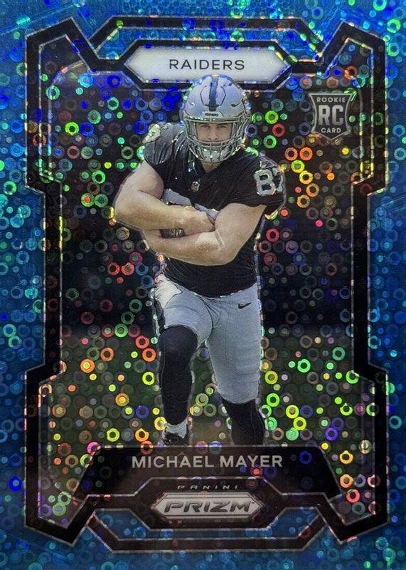 Michael Mayer 2023 Prizm #361 No Huddle Blue /95 Rookie PSA 10