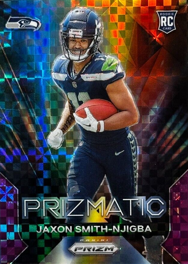 Jaxon Smith-Njigba 2023 Prizm #1 Prizmatic - Purple Power /49