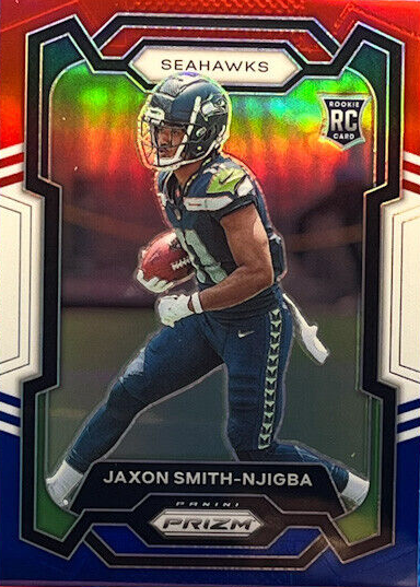 Jaxon Smith-Njigba 2023 Prizm #390 Red White Blue Price Guide