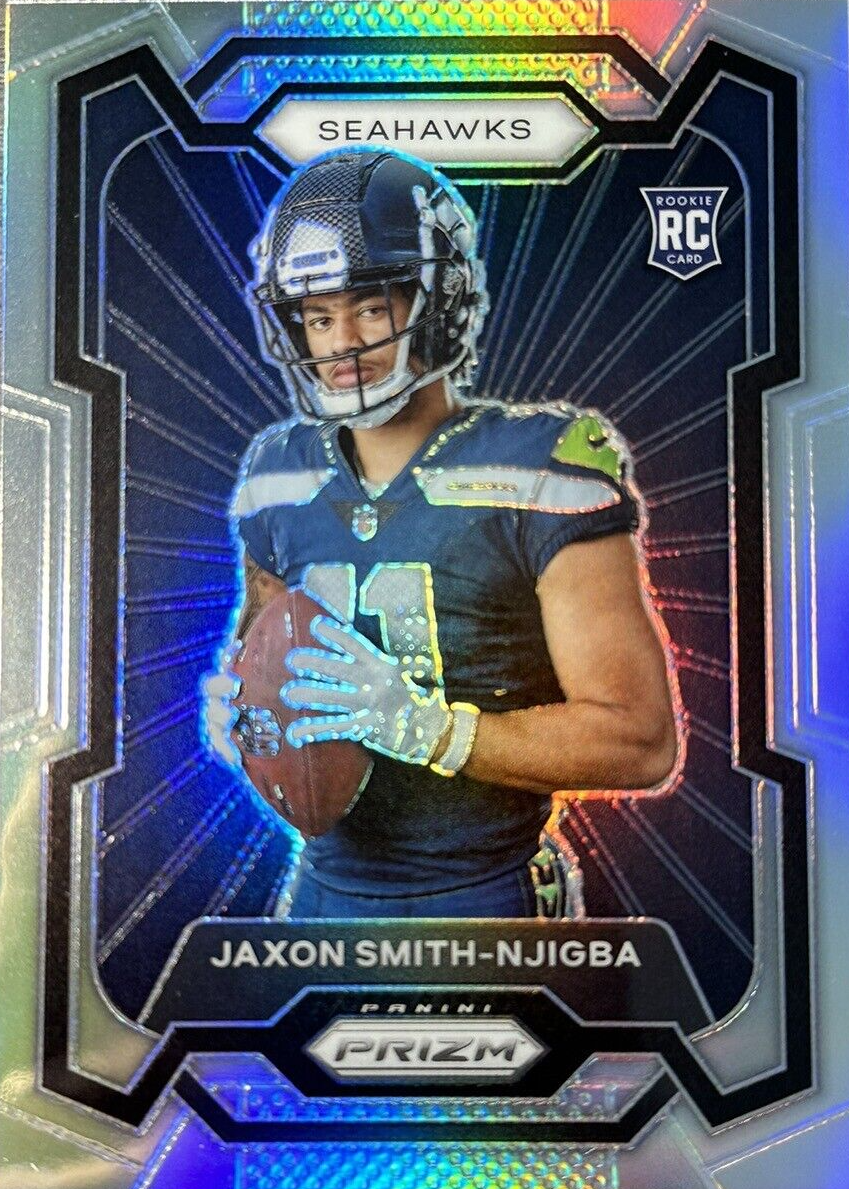 Jaxon Smith-Njigba 2023 Prizm #309 Rookie Variation - Silver Price