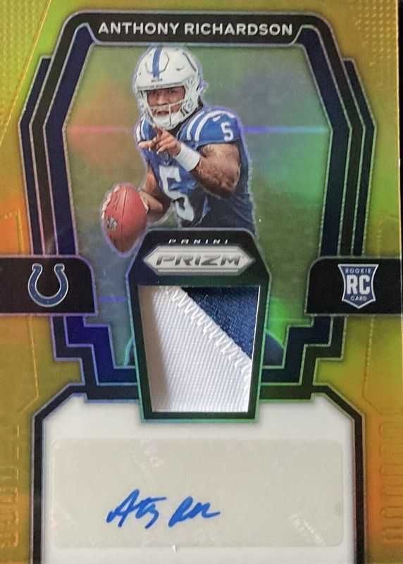 Anthony Richardson 2023 Prizm Rookie Gear #RG-AR Price Guide - Sports Card  Investor