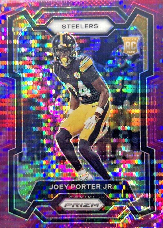 Joey Porter Jr. 2023 Prizm #386 Purple Pulsar Rookie PSA 10