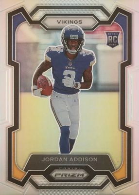 Jordan Addison 2023 Black #WN-21 White Night /(SSP) Price Guide 