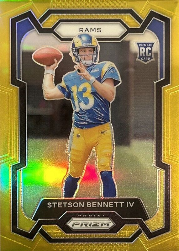 Stetson Bennett IV 2023 Prizm #358 Gold /10 Rookie PSA 10