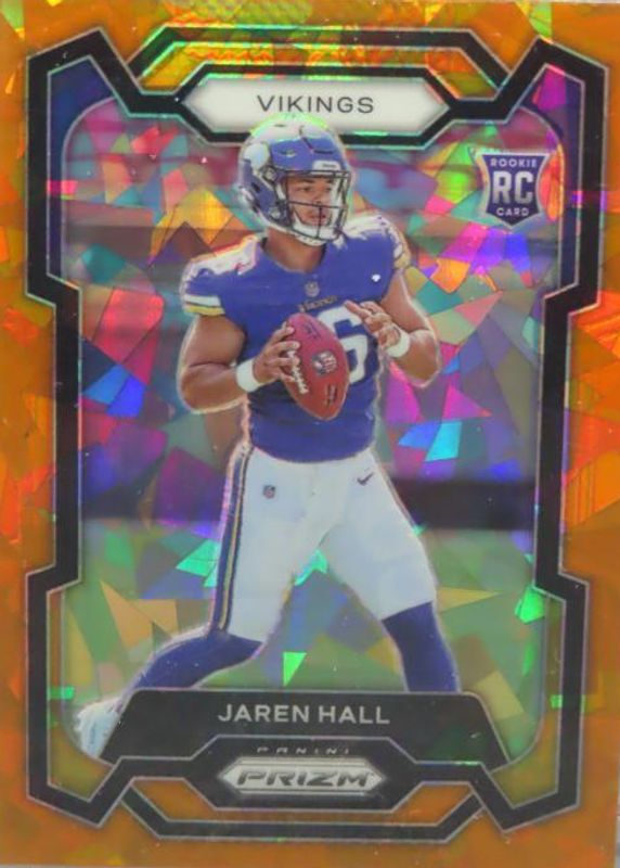 Jaren Hall 2023 Prizm #367 Orange Ice Rookie PSA 10