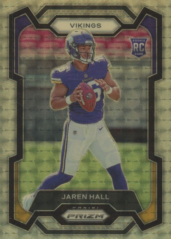 Jaren Hall 2023 Prizm #367 Gold Vinyl /5 Rookie PSA 10