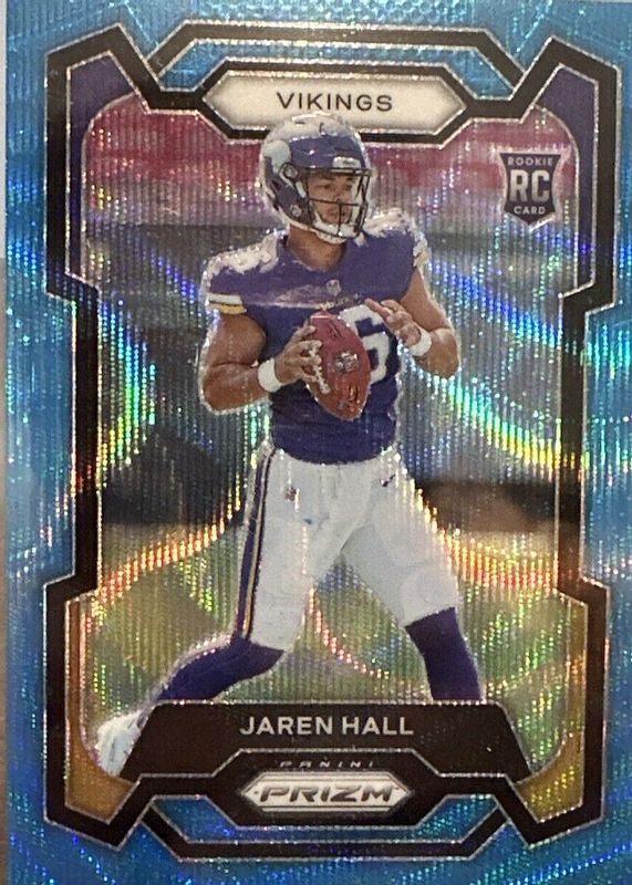 Jaren Hall 2023 Prizm #367 Blue Wave /199 Rookie RAW