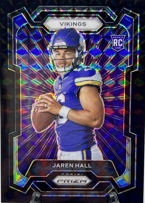 Jaren Hall 2023 Prizm #337 Rookie Variation - Black Finite /1 RAW