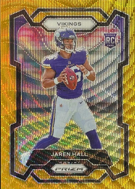 Jaren Hall 2023 Prizm #367 Gold Wave /10 Rookie SGC 10