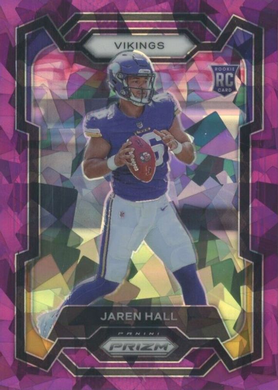 Jaren Hall 2023 Prizm #367 Purple Ice /225 Rookie PSA 10