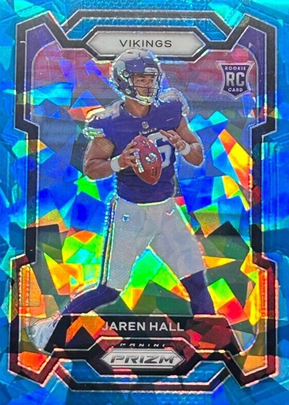 Jaren Hall 2023 Prizm #367 Blue Ice /99 Rookie RAW