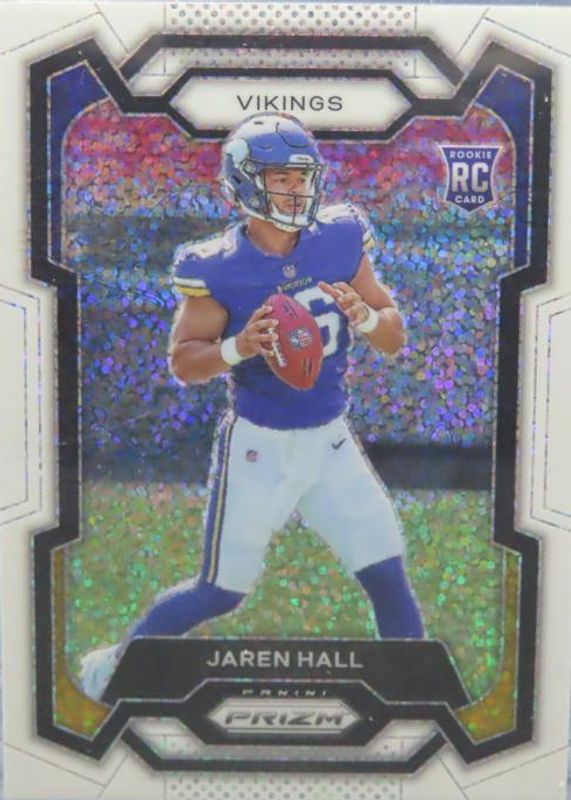 Jaren Hall 2023 Prizm #367 White Sparkle /(SSP) Rookie PSA 9