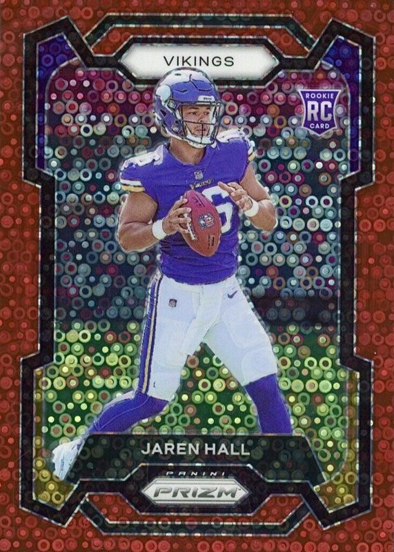 Jaren Hall 2023 Prizm #367 No Huddle Red /70 Rookie SGC 10