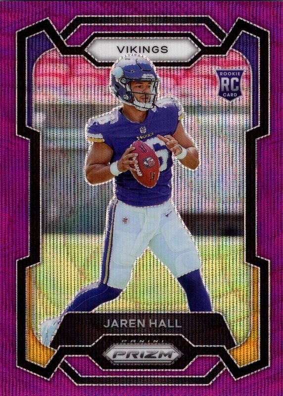 Jaren Hall 2023 Prizm #367 Purple Wave /99 Rookie SGC 10