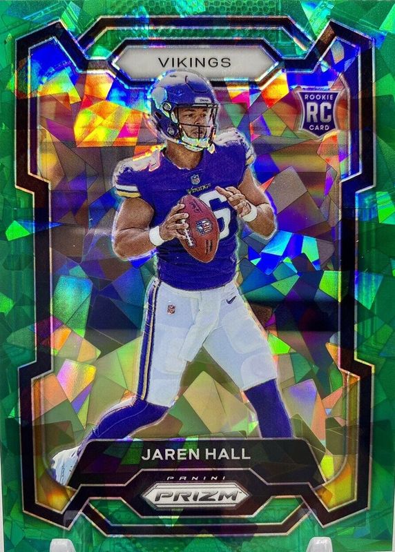 Jaren Hall 2023 Prizm #367 Green Ice Rookie SGC 10