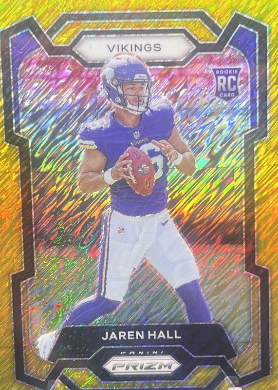 Jaren Hall 2023 Prizm #367 Gold Shimmer /10 Rookie RAW