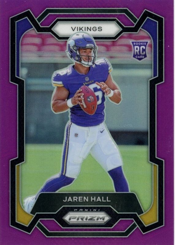 Jaren Hall 2023 Prizm #367 Purple /125 Rookie PSA 10