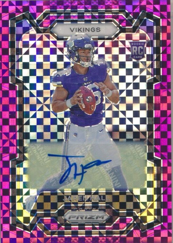 Jaren Hall 2023 Prizm #367 Rookie Autographs - Purple Power /49 RAW