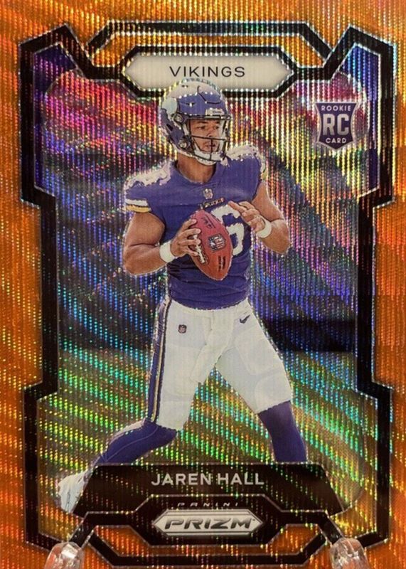 Jaren Hall 2023 Prizm #367 Orange Wave /60 Rookie SGC 10