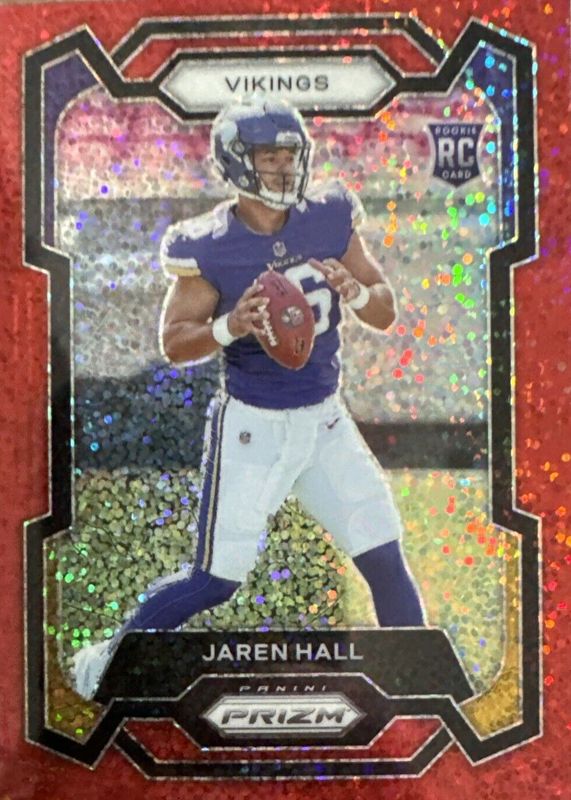 Jaren Hall 2023 Prizm #367 Red Sparkle /(SSP) Rookie SGC 10