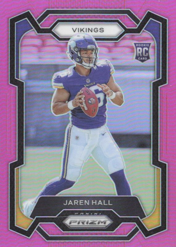 Jaren Hall 2023 Prizm #367 Pink Rookie BGS 9