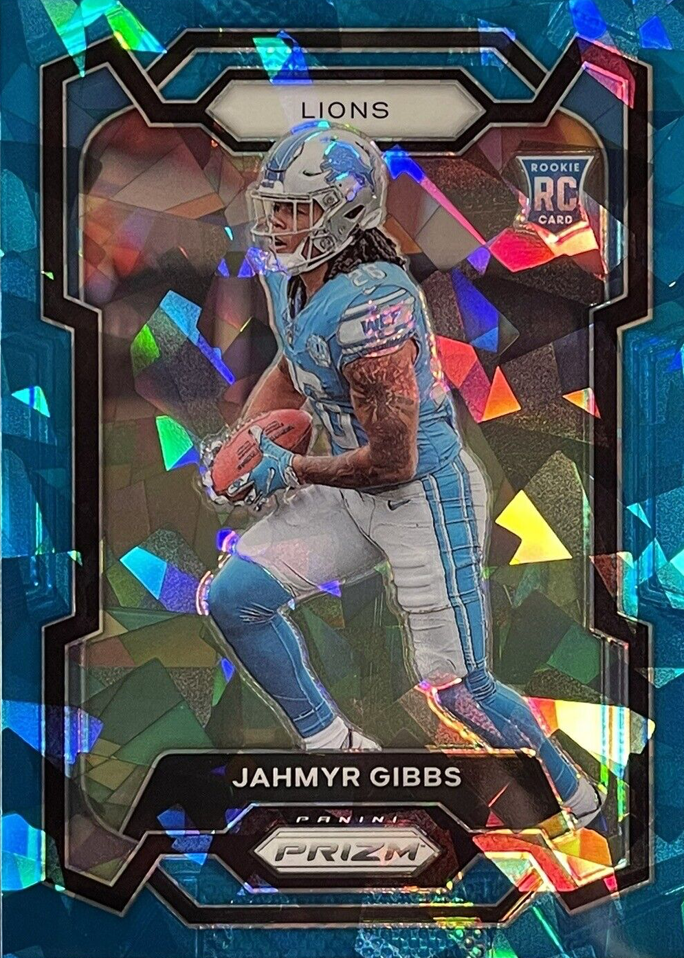 Jahmyr Gibbs 2023 Prizm #331 Blue Ice /99 Price Guide - Sports