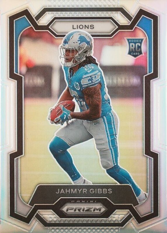 Jahmyr Gibbs 2023 Prizm #331 Silver Rookie PSA 9