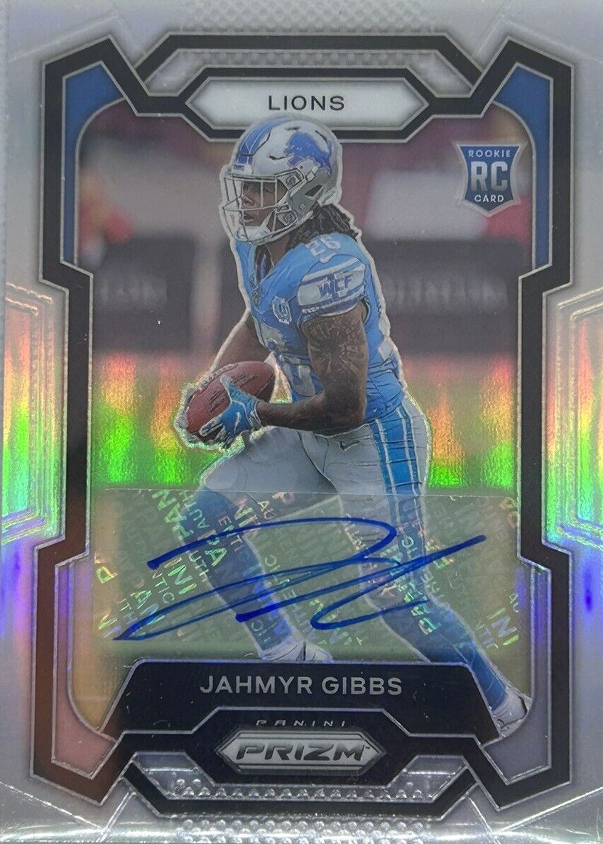 Jahmyr Gibbs 2023 Prizm #331 Rookie Autographs - Silver