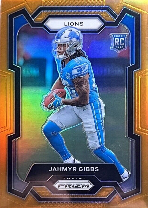 2023 Panini Prizm Jahmyr Gibbs Orange Disco Rookie Detroit Lions