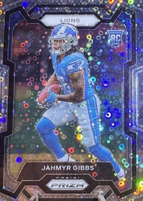 Jahmyr Gibbs 2023 Prizm #331 No Huddle Rookie SGC 9.5