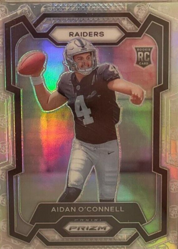 Aidan O'Connell 2023 Prizm #360 White Knight /3 Rookie PSA 10