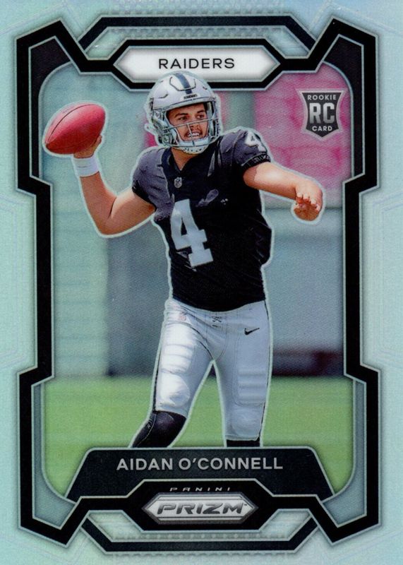 Aidan O'Connell 2023 Prizm #360 Silver Rookie PSA 10