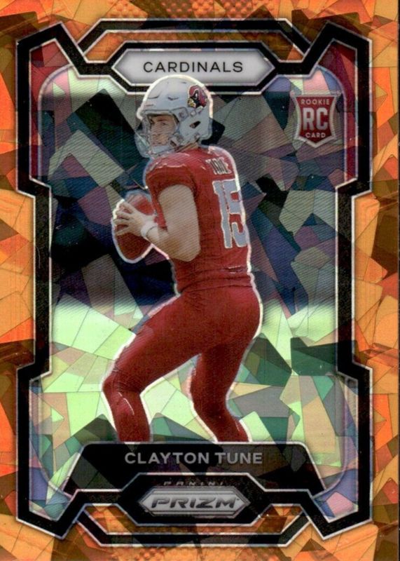 Clayton Tune 2023 Prizm #302 Orange Ice Rookie BGS 9.5