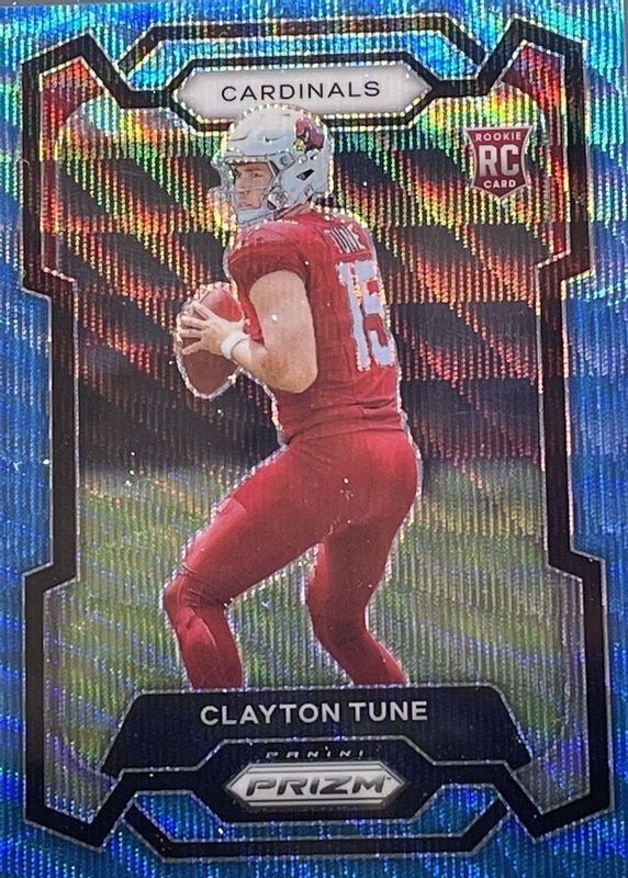 Clayton Tune 2023 Prizm #302 Blue Wave /199 Rookie PSA 10