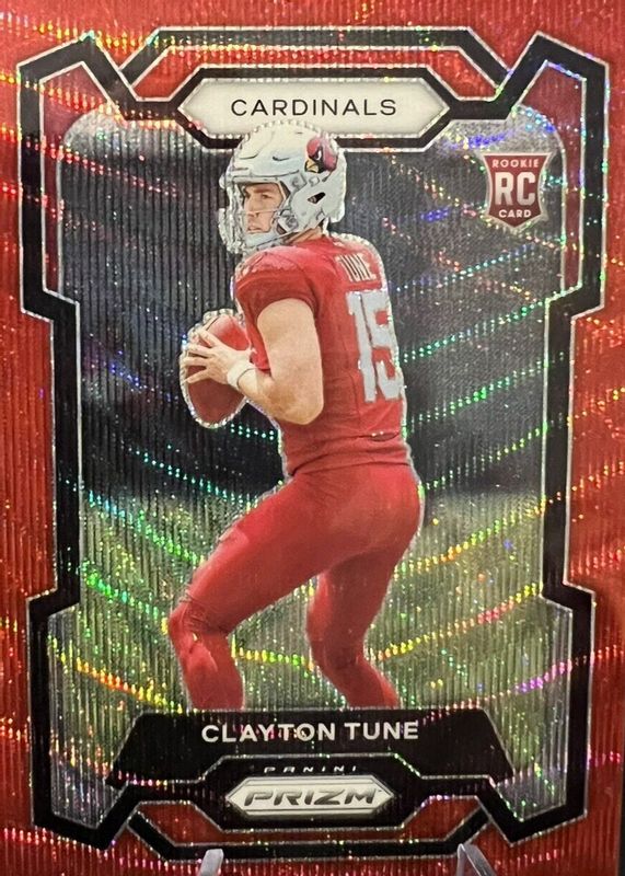 Clayton Tune 2023 Prizm #302 Red Wave /149 Rookie RAW