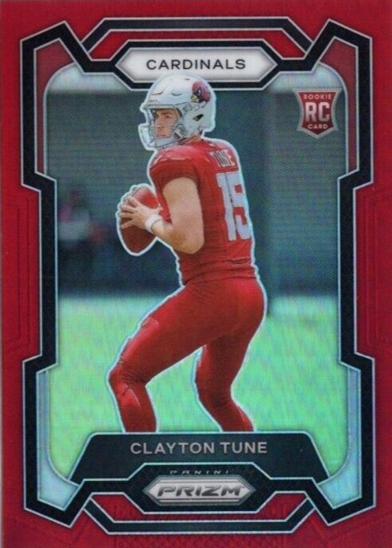 Clayton Tune 2023 Prizm #302 Red /(SSP) Rookie RAW