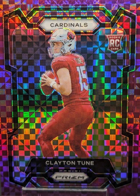 Clayton Tune 2023 Prizm #302 Purple Power /49 Rookie BGS 9