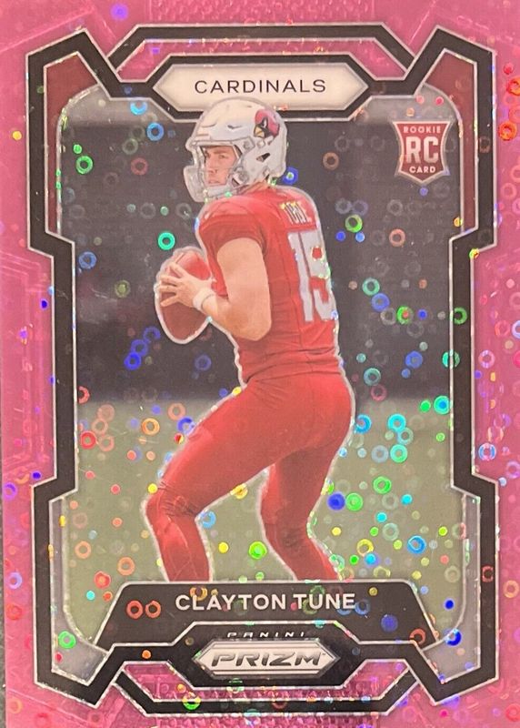 Clayton Tune 2023 Prizm #302 No Huddle Pink /15 Rookie SGC 10