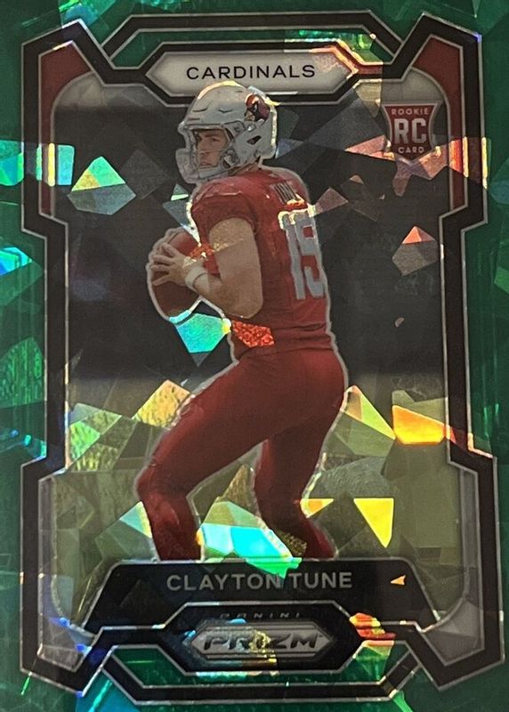 Clayton Tune 2023 Prizm #302 Green Ice Rookie BGS 9.5