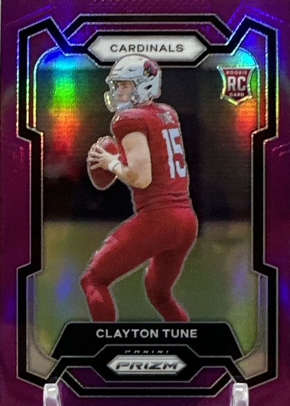 Clayton Tune 2023 Prizm #302 Purple /125 Rookie PSA 10