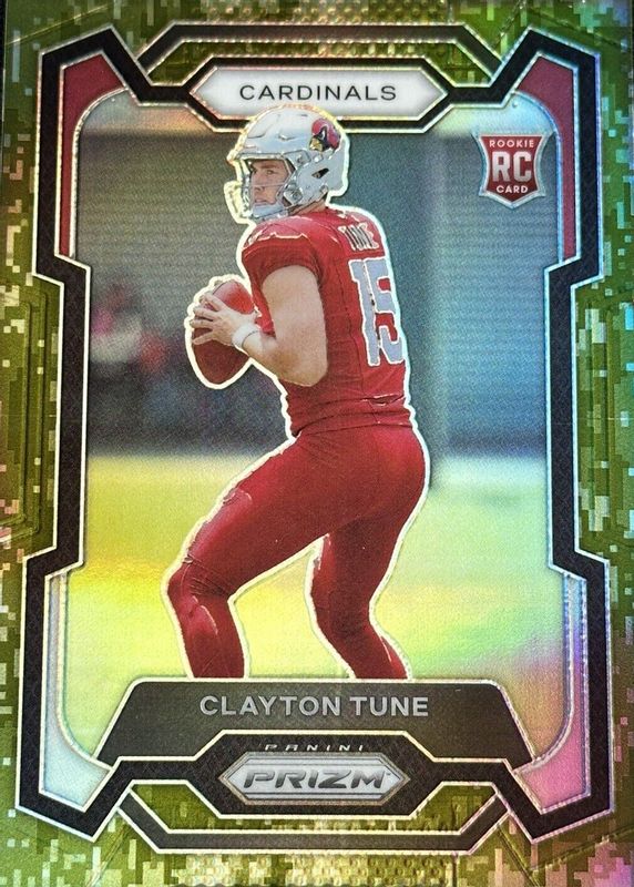 Clayton Tune 2023 Prizm #302 Forest Camo /15 Rookie PSA 10