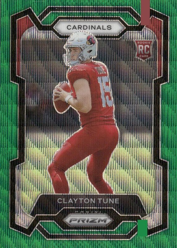 Clayton Tune 2023 Prizm #302 Green Wave Rookie SGC 9.5