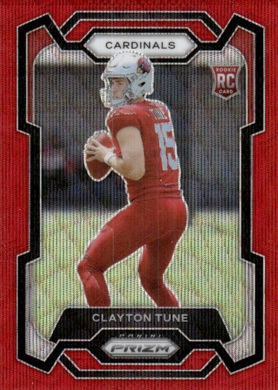 Clayton Tune 2023 Prizm #302 Rookie Autographs - Red Wave /149 PSA 10