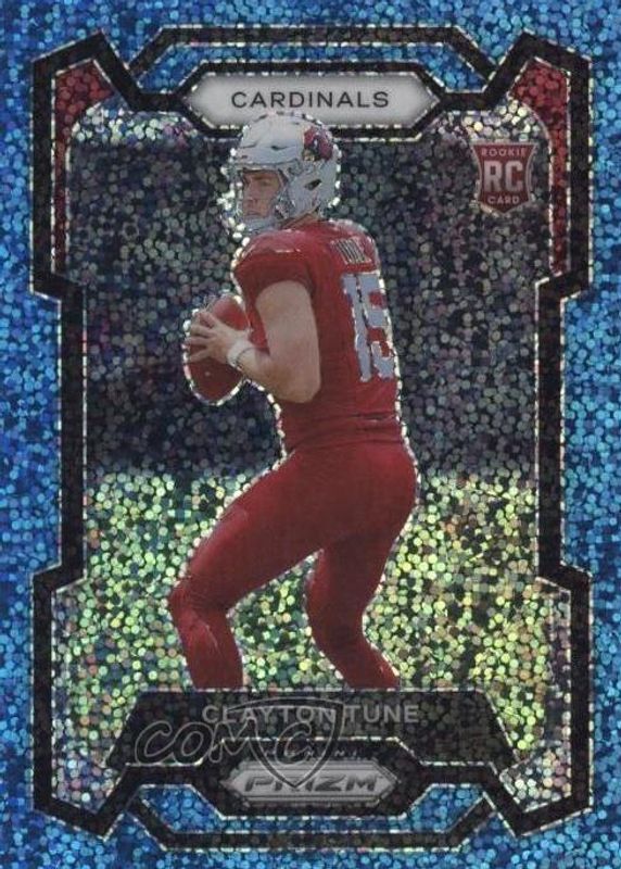 Clayton Tune 2023 Prizm #302 Blue Sparkle /96 Rookie PSA 9