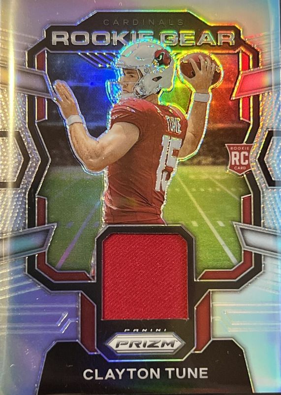 Clayton Tune 2023 Prizm #RG-CT Rookie Gear PSA 10