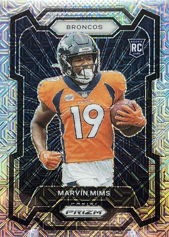 Marvin Mims 2023 Prizm #318 Rookie Variation - Mojo /25 PSA 10