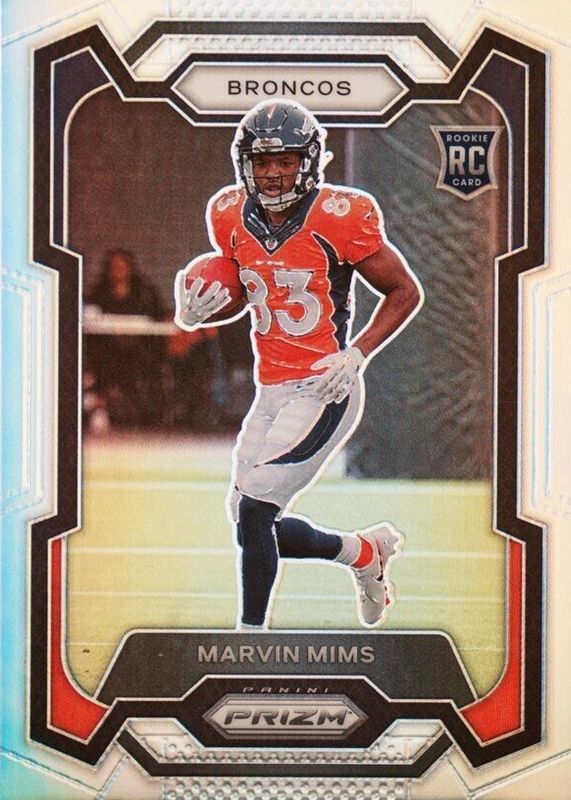 Marvin Mims 2023 Prizm #327 Silver Rookie PSA 10