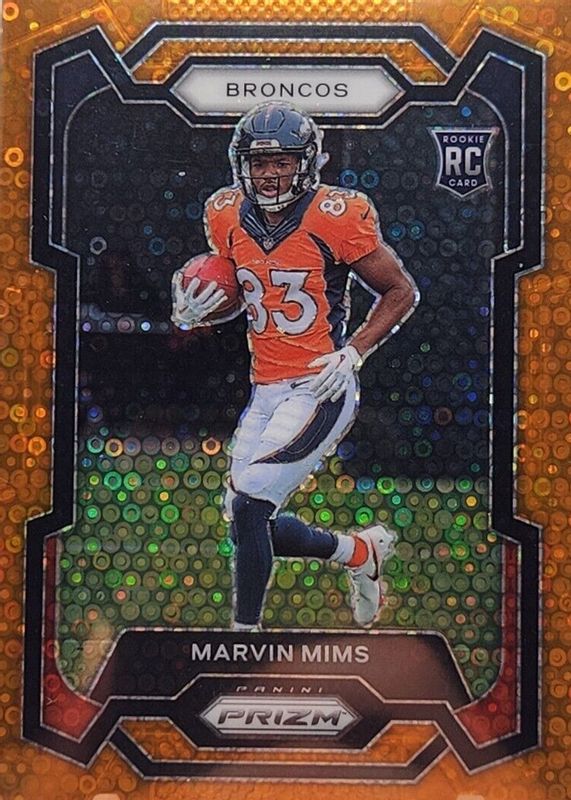 Marvin Mims 2023 Prizm #327 Disco Rookie PSA 10