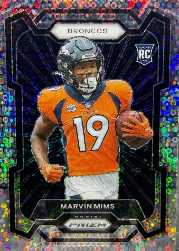 Marvin Mims 2023 Prizm #318 Rookie Variation - No Huddle PSA 10